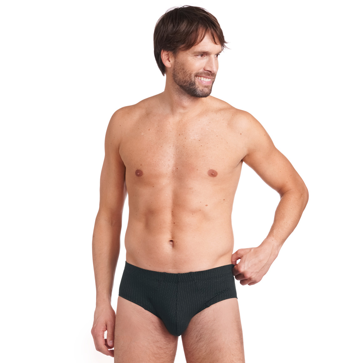 Herren Slip mit Minimal-Print