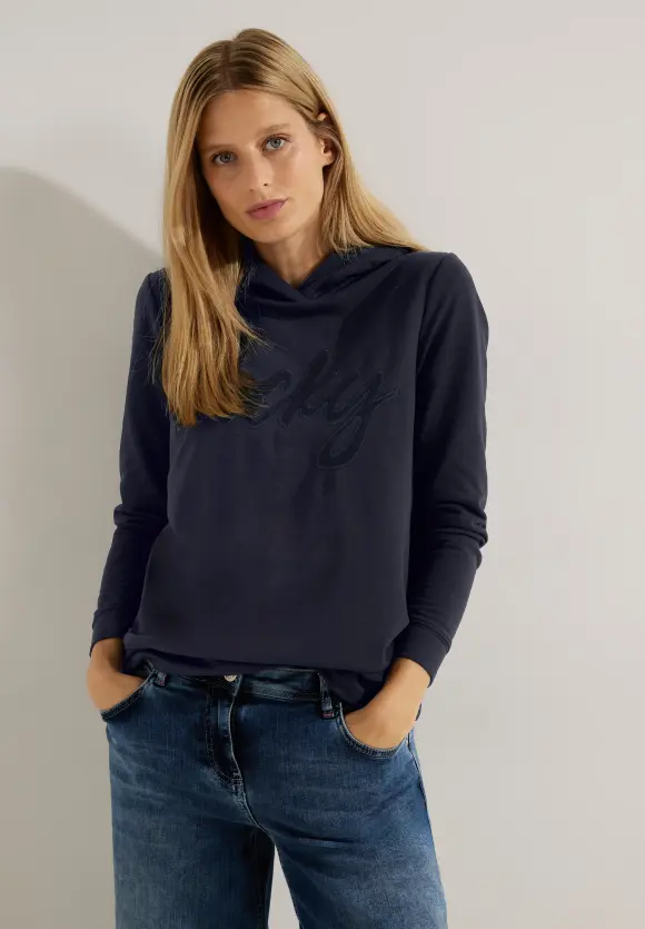 CECIL Hoodie Shirt mit Wording