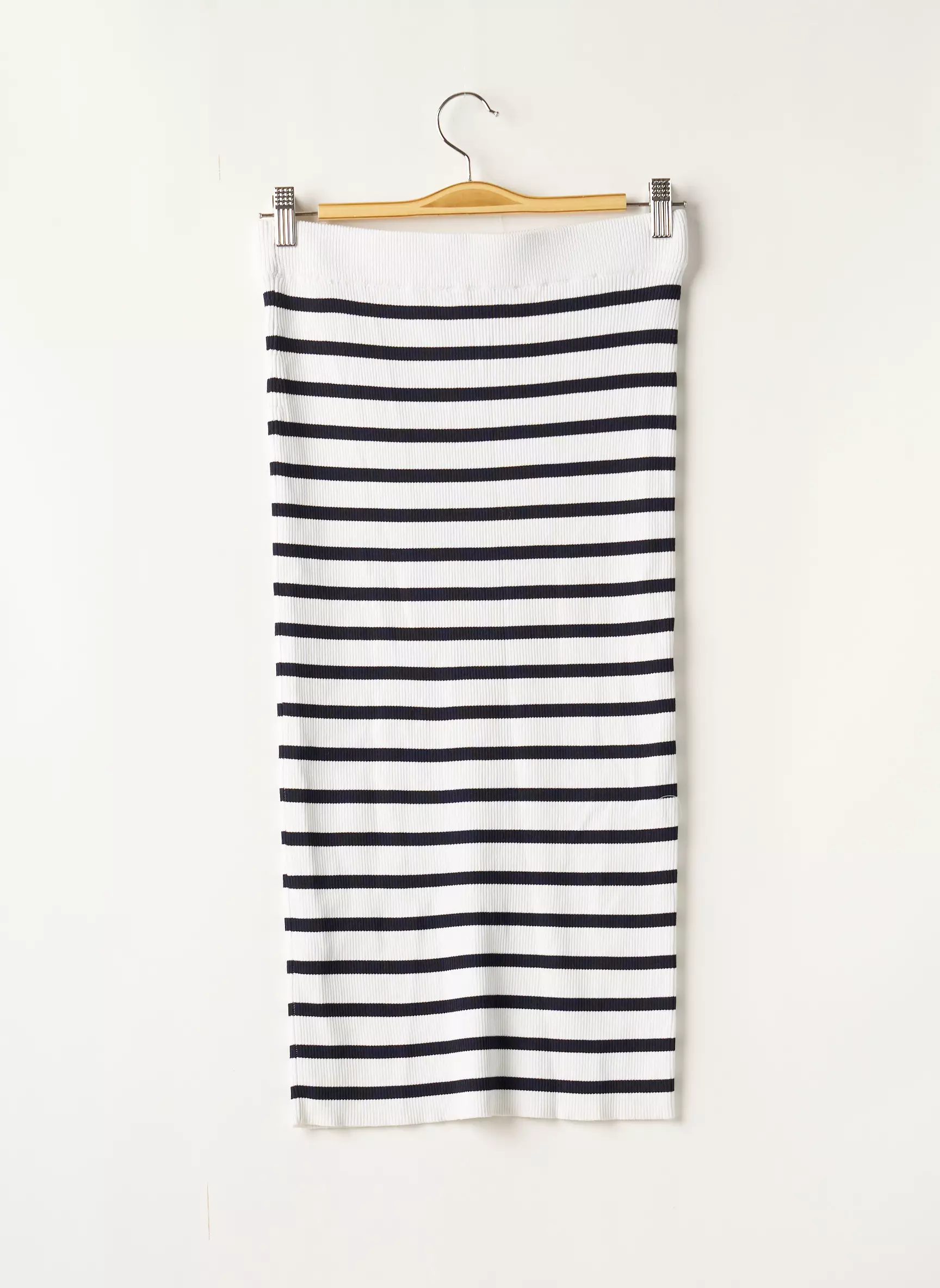 Zara Jupes Mi Longues Femme couleur blanc