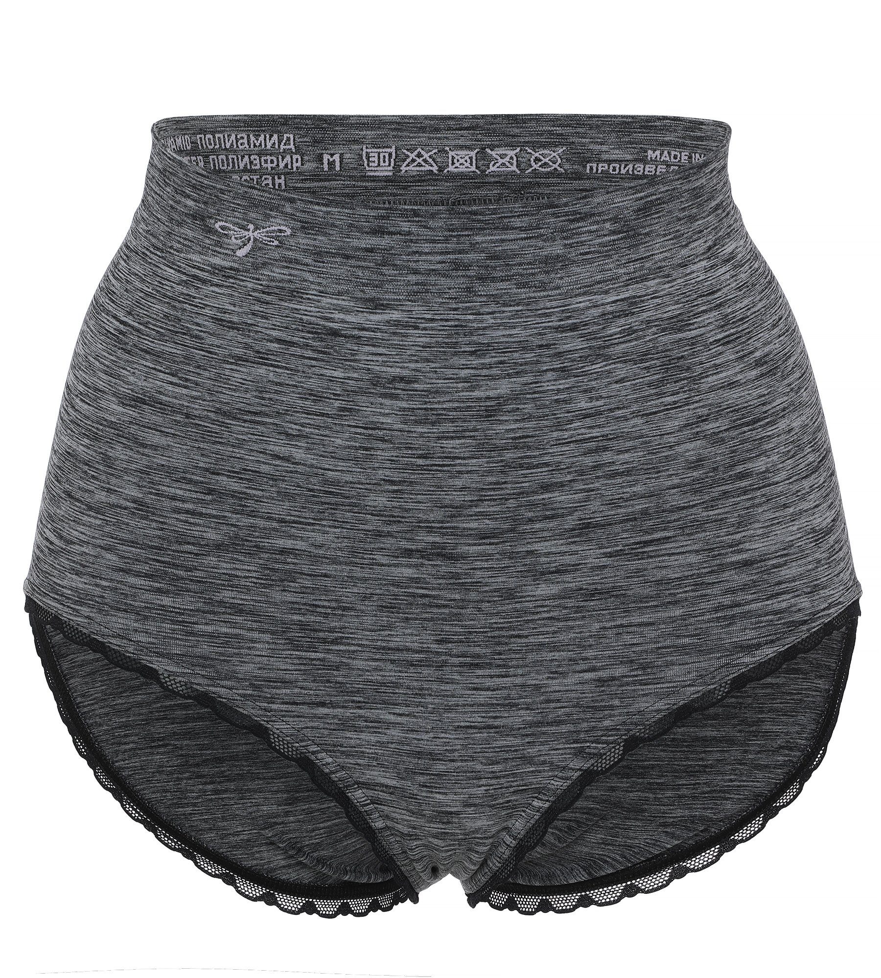 Pure Shape Shapingslip Melange elastisch mit Spitzenlitze am Beinabschluss