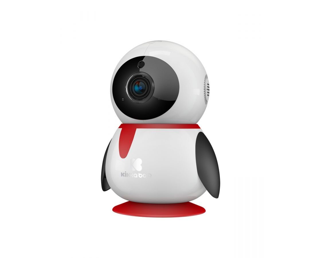 Kikkaboo Video-Babyphone Babyphone Babykamera Pinguin, Wi-Fi/Lan, Nachtsicht, zwei-Wege-Gespräch