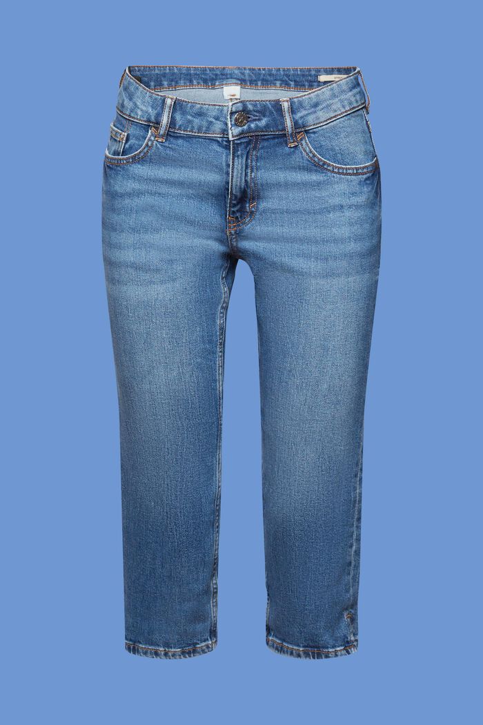 Capri-Jeans mit mittelhohem Bund