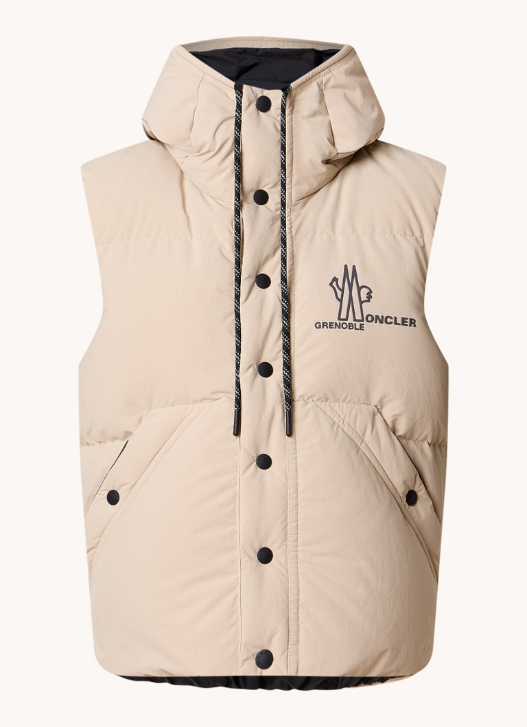 Moncler Quilted bodywarmer with down filling and hood