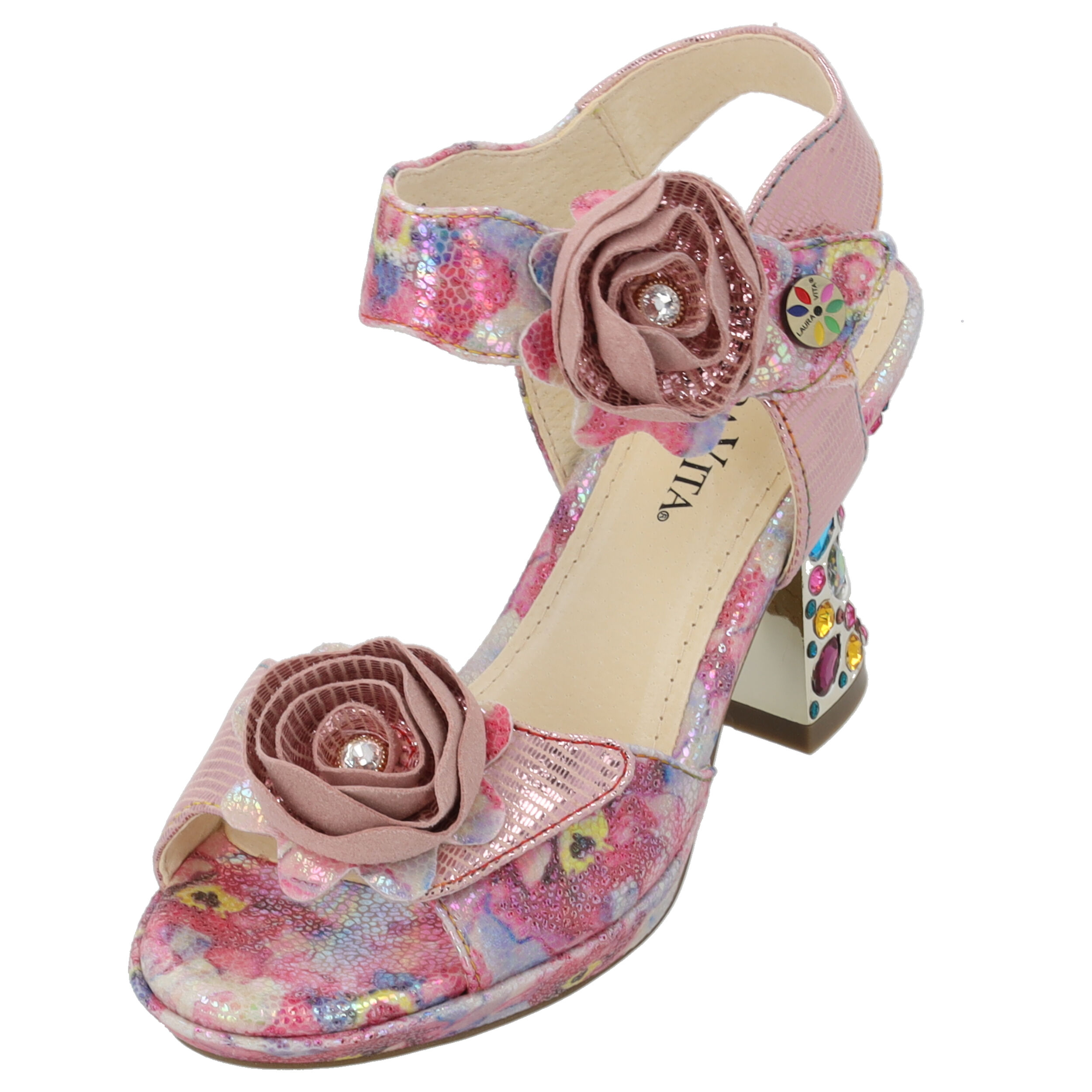 Laura Vita Hicao 624, Plateau-Sandaletten, Damen, Rosa
