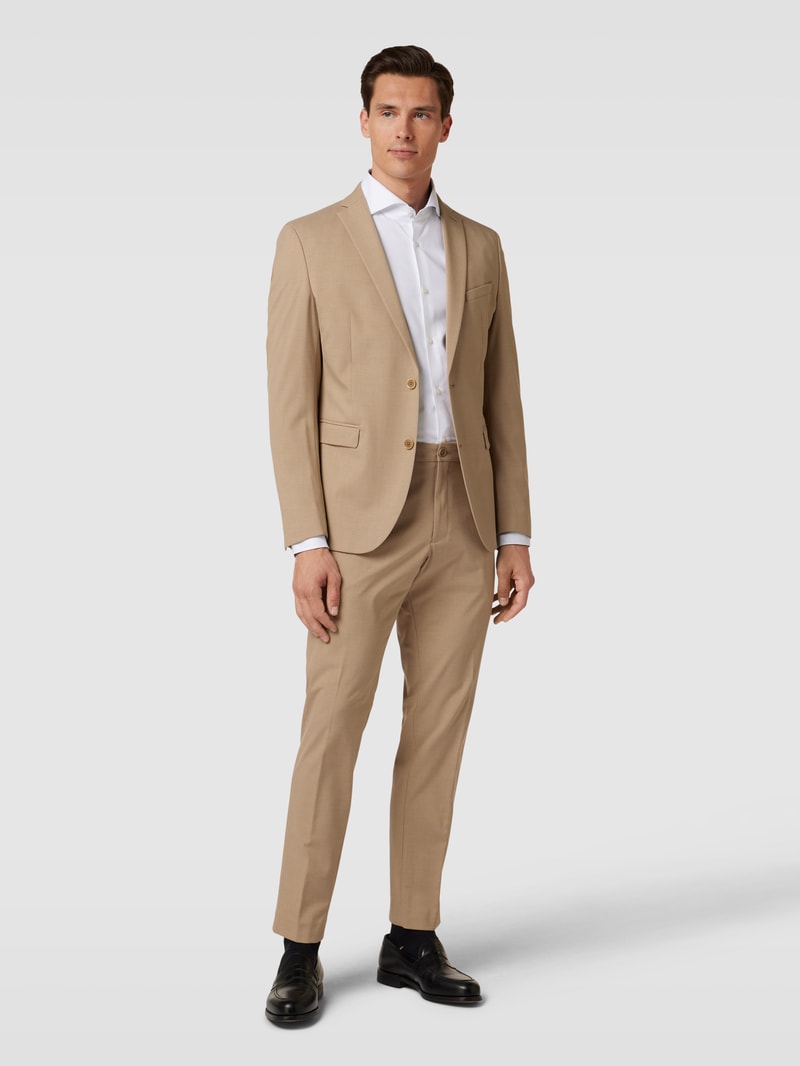 2-Knopf-Sakko mit Reverskragen Modell 'Pure' in beige