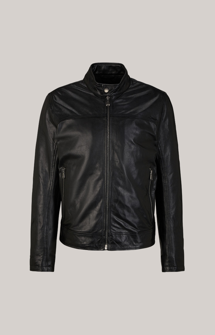 Lederjacke Cleary in Schwarz