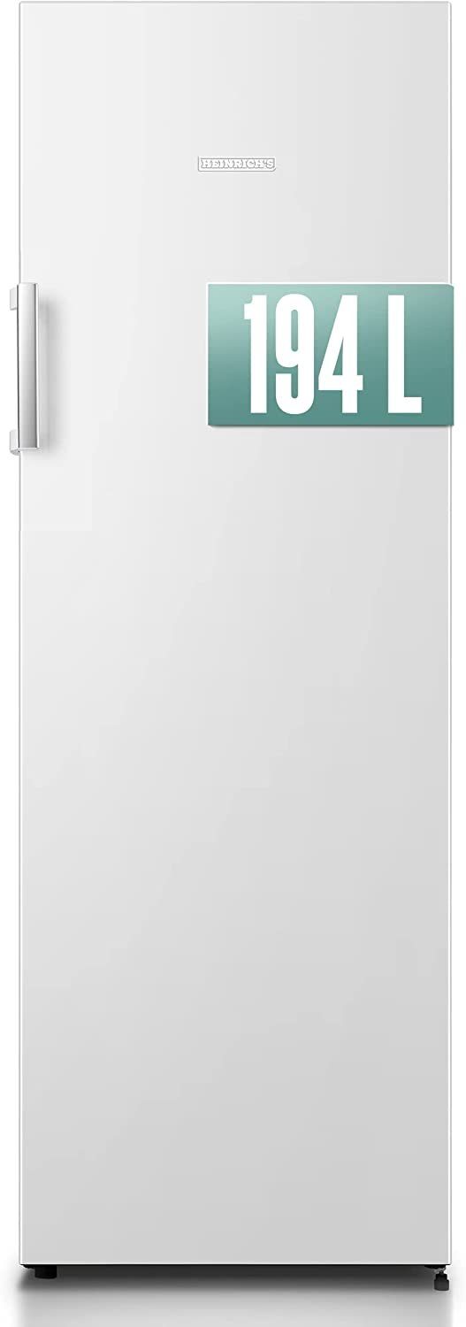 Heinrich´s Gefrierschrank 194 Liter HGS 3093, 169 cm hoch, 55 cm breit, NoFrost, AirFlow Technologie, Freezer, LED Display 5x Gefrierschublade