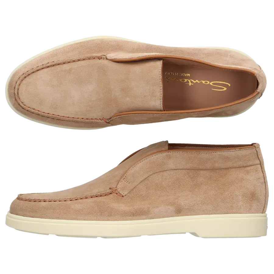 Santoni - Stiefeletten DESERT BOOT Veloursleder - braun