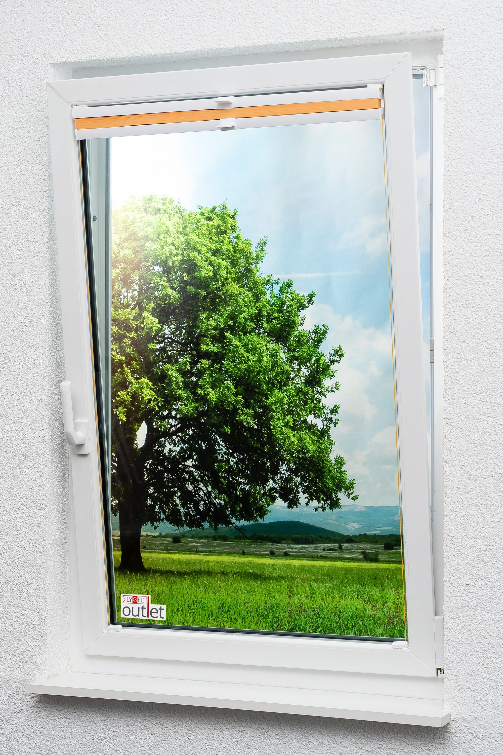 Plissee Crush Tageslicht, LYSEL®, blickdicht, HxB 130x50cm