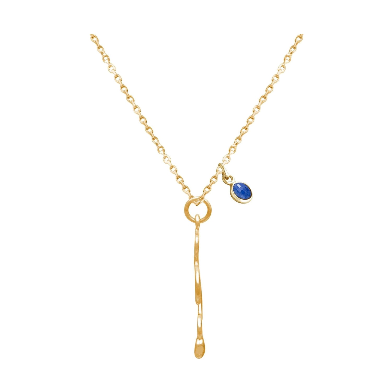 Kette mit Anhänger 'SCHLANGE Saphir'