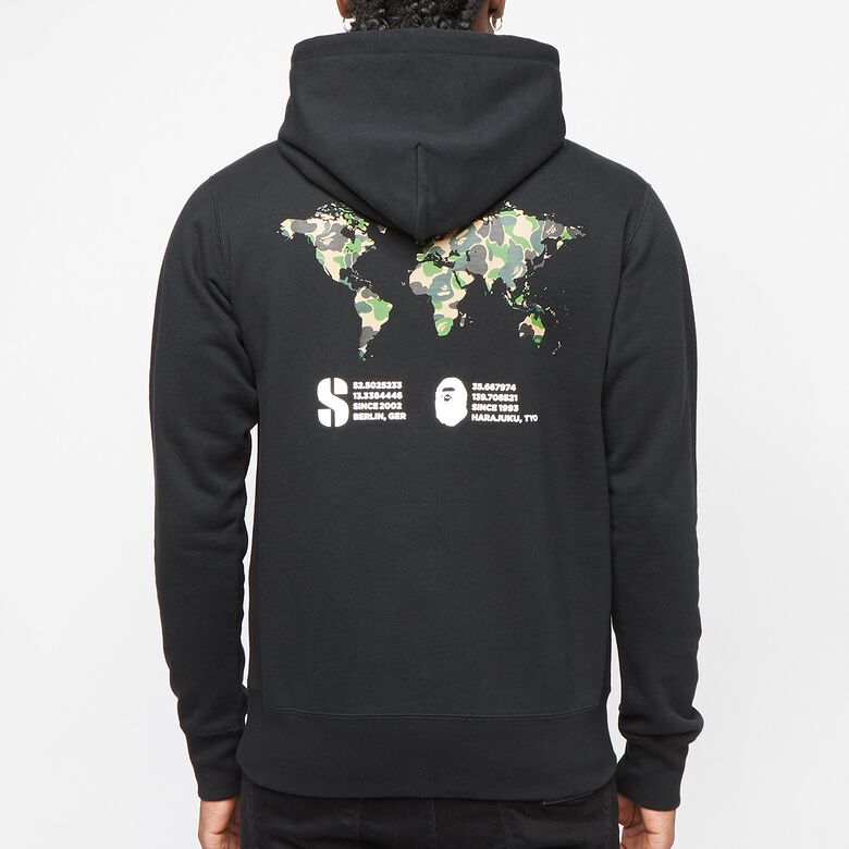 solebox x A Bathing Ape (BAPE) Hoodie black