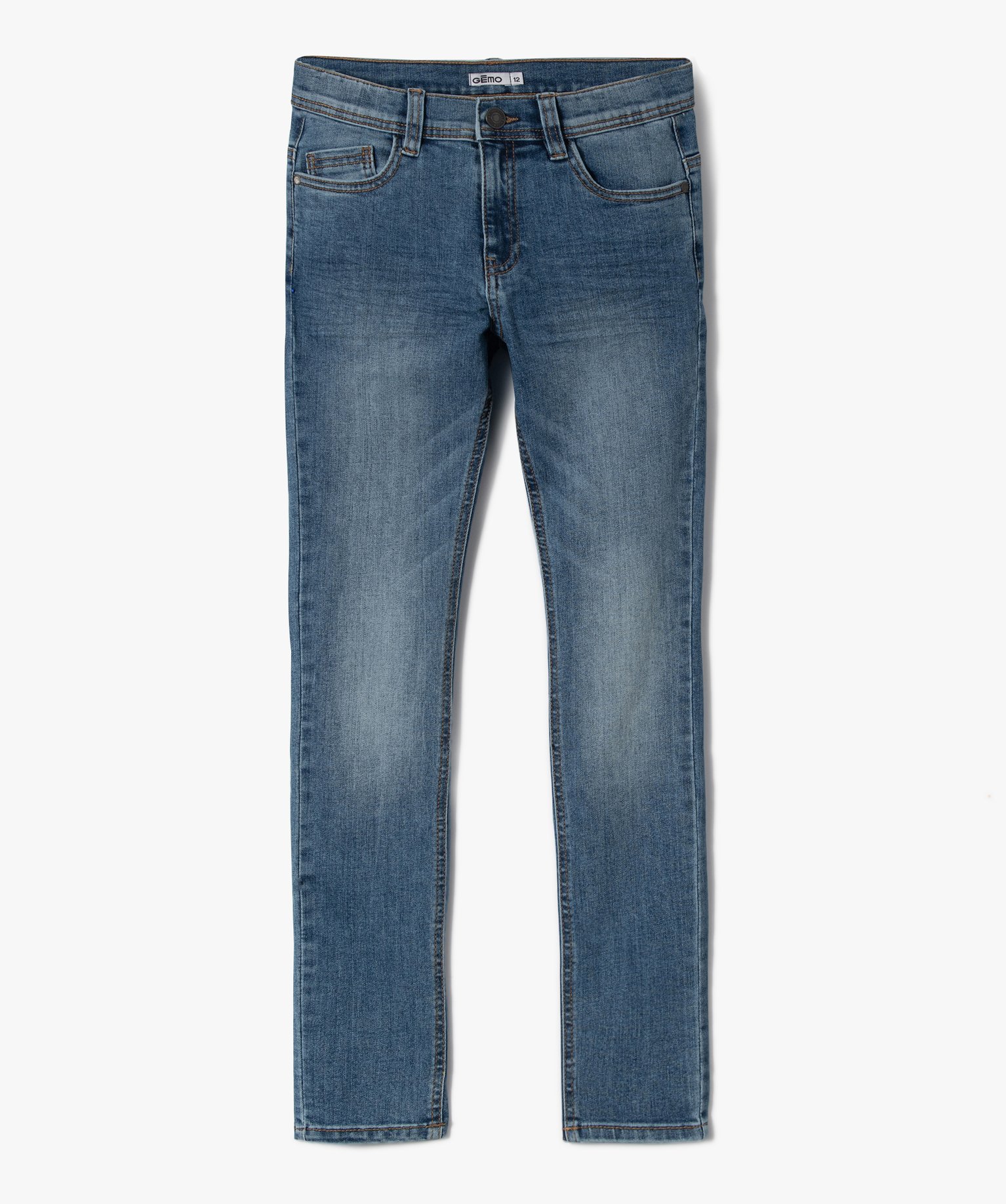 Jean coupe Slim 5 poches Garçon stone | GEMO
