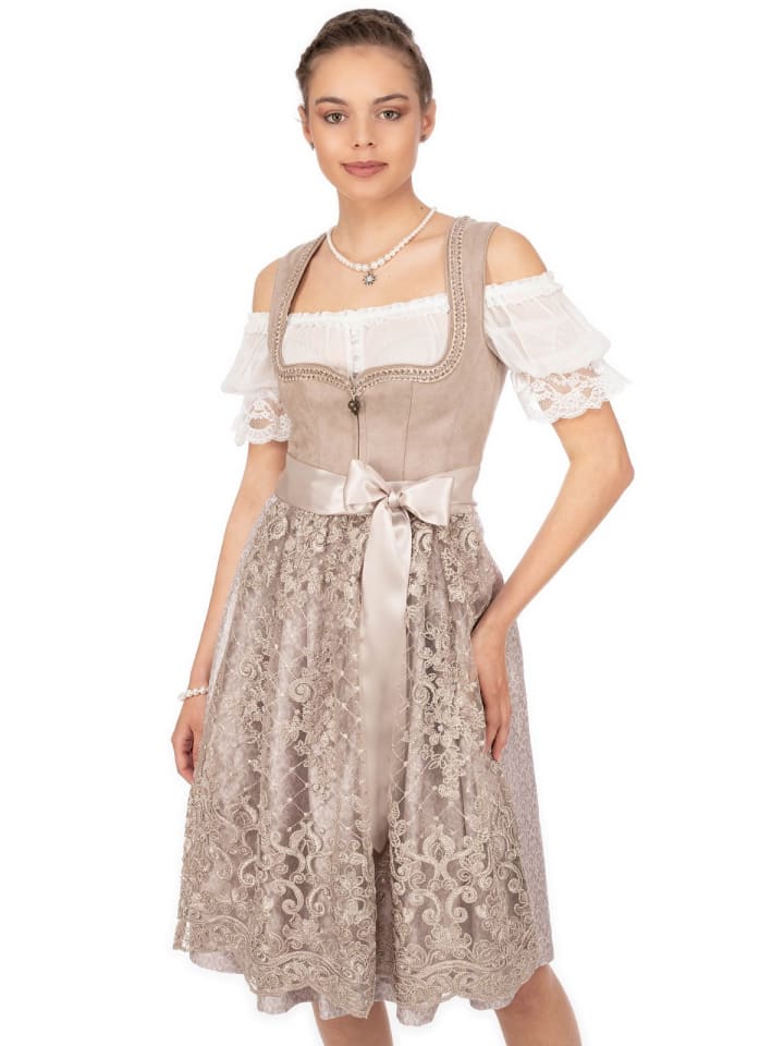 MarJo Dirndl GABI in taupe günstig kaufen