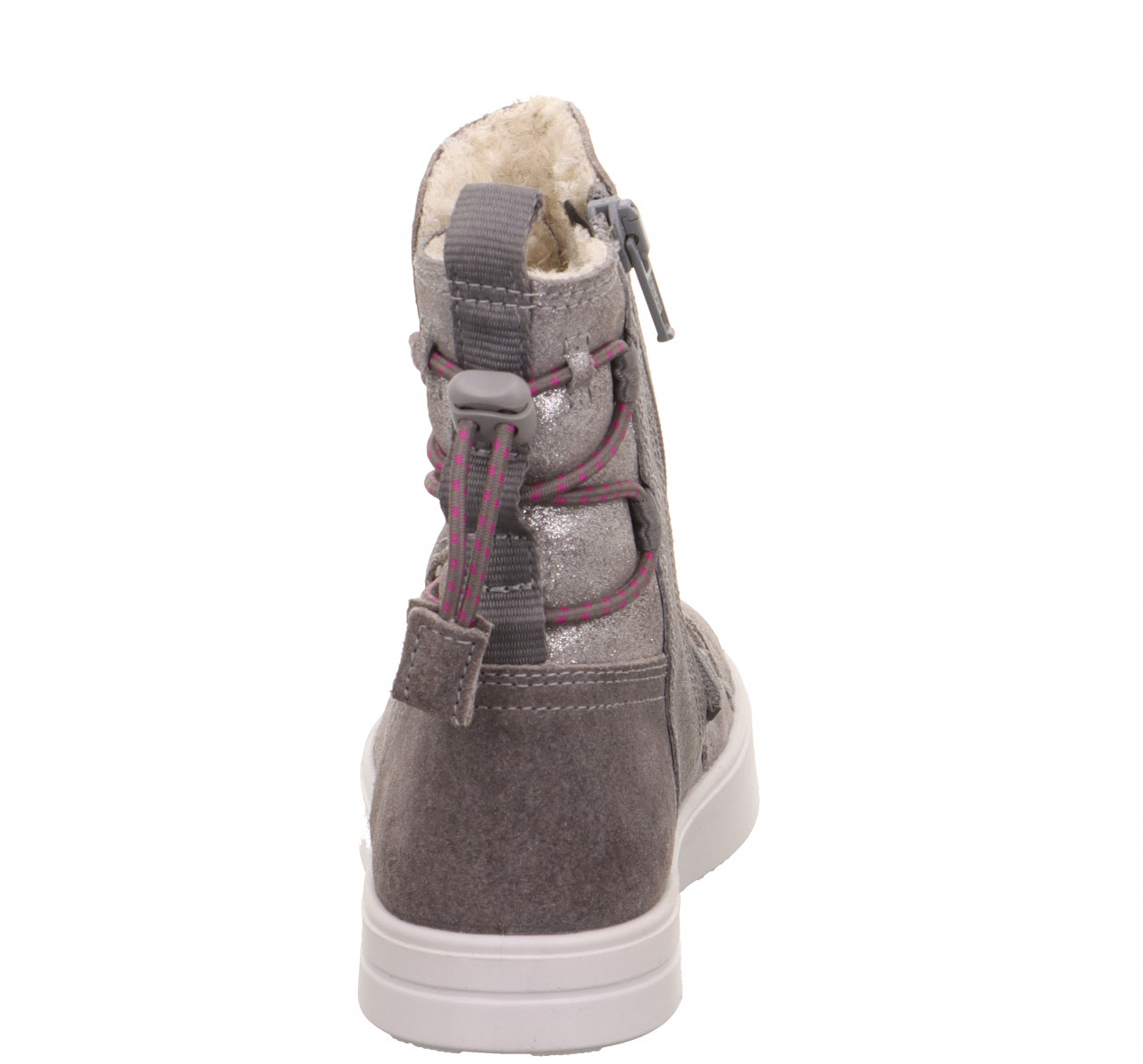 STELLA - GrauStiefel mit Reißverschluss