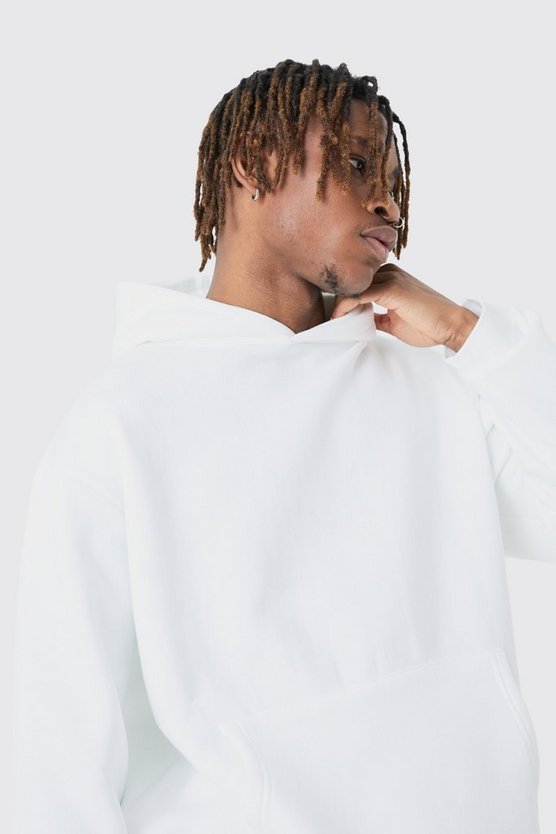 Tall Basic Hoodie in Weiß