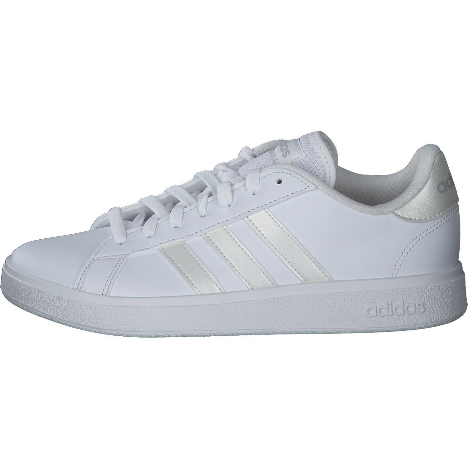 Adidas Core Grand Court Base 2 W, Sneakers Low, Damen, weiß / silber
