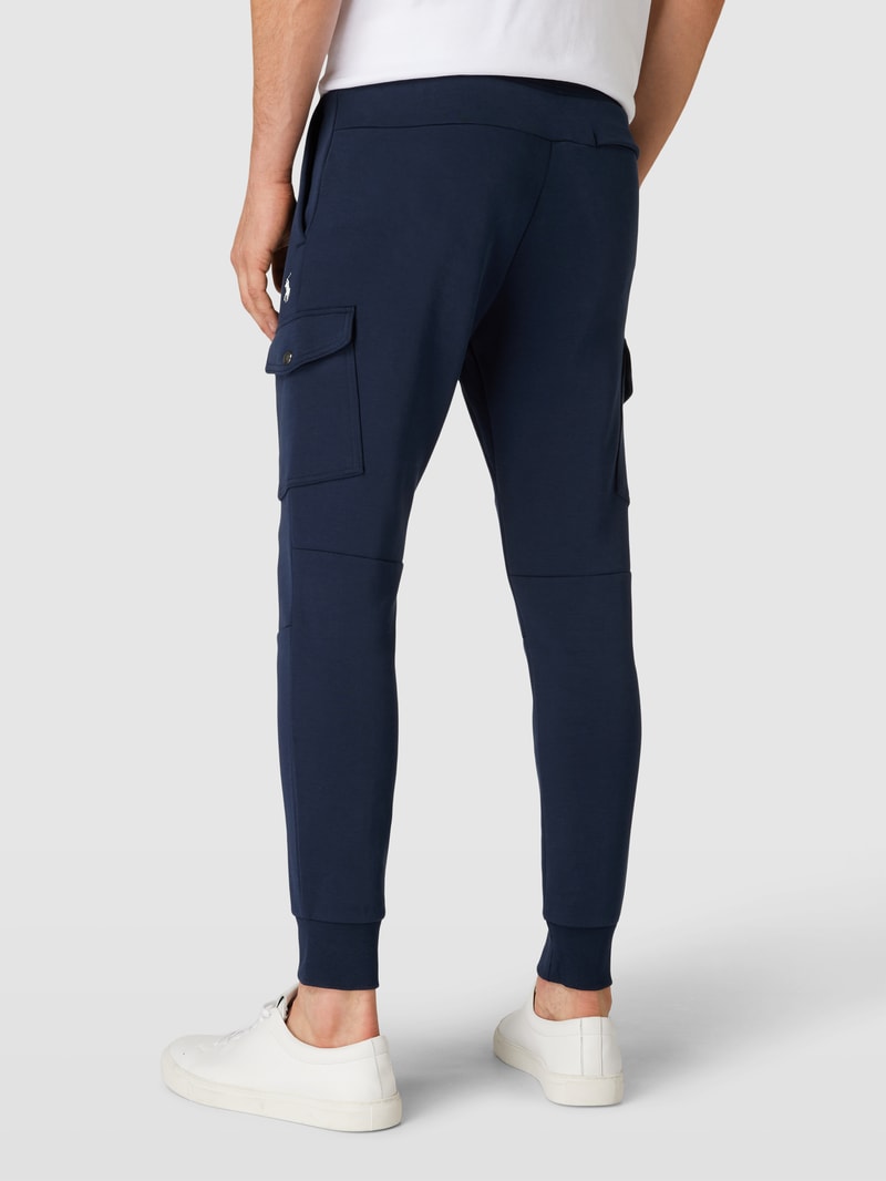 Sweatpants mit Cargotaschen Modell 'CARGO' in marineblau