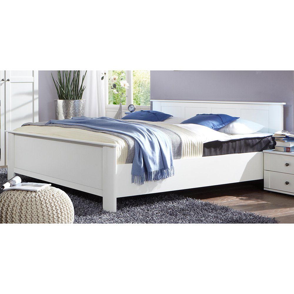 Lomadox Schlafzimmer-Set CROPANI-43, (Spar-Set, 4-St), mit Bett 160x200cm, Kleiderschrank 6-teilig 270cm, weiß