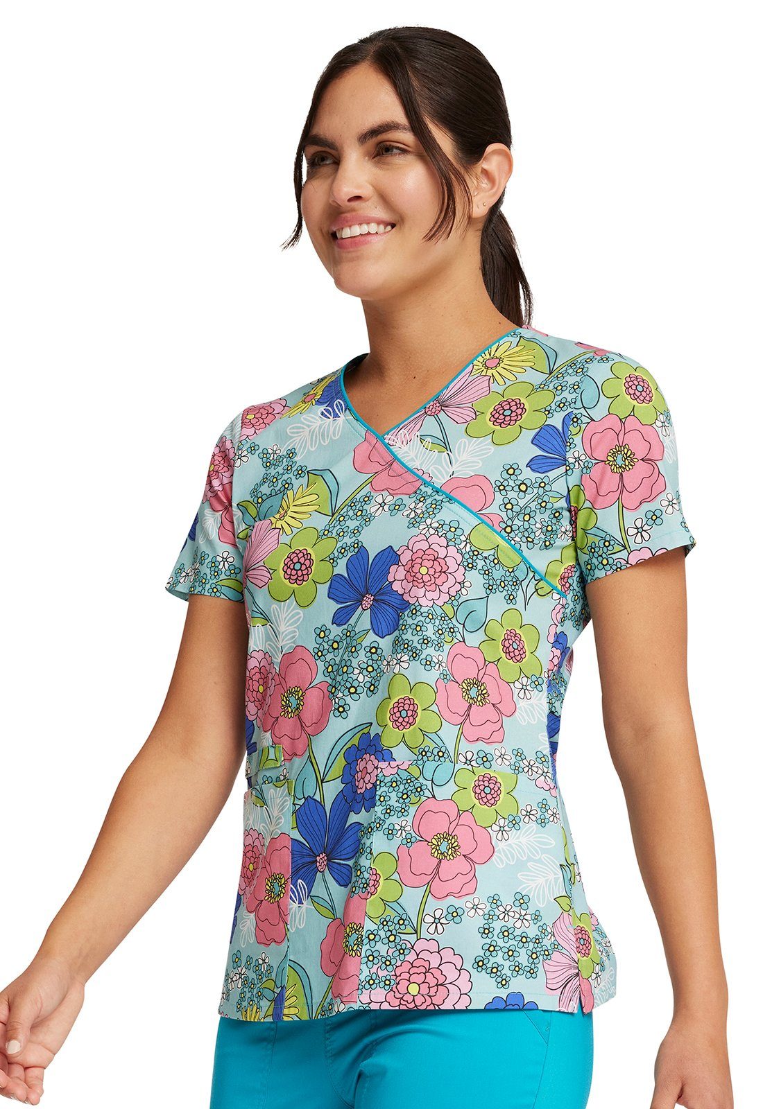Cherokee Funktionsbluse Bunt bedruckter Damen Kasack 