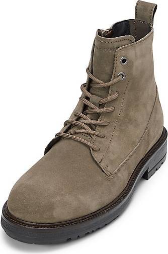 Marc O'Polo Schnürstiefel aus edlem Velours-Rindleder