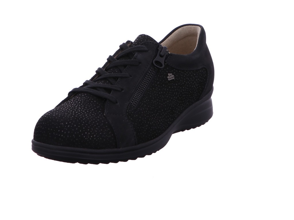 FINN COMFORT Komfort Schnürer schwarz BEXLEY