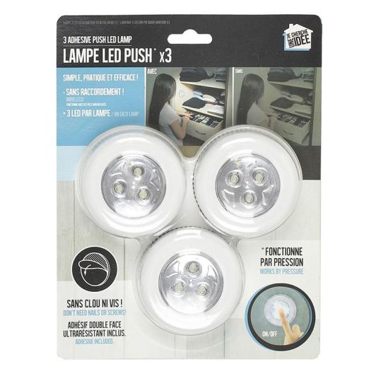 Reflector CAUT O IDEE Push&Light x 3