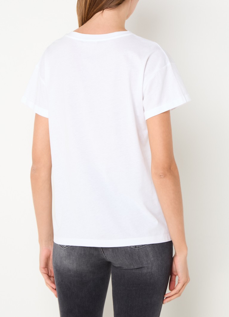 T-shirt Liu Jo con taschino sul petto e logo