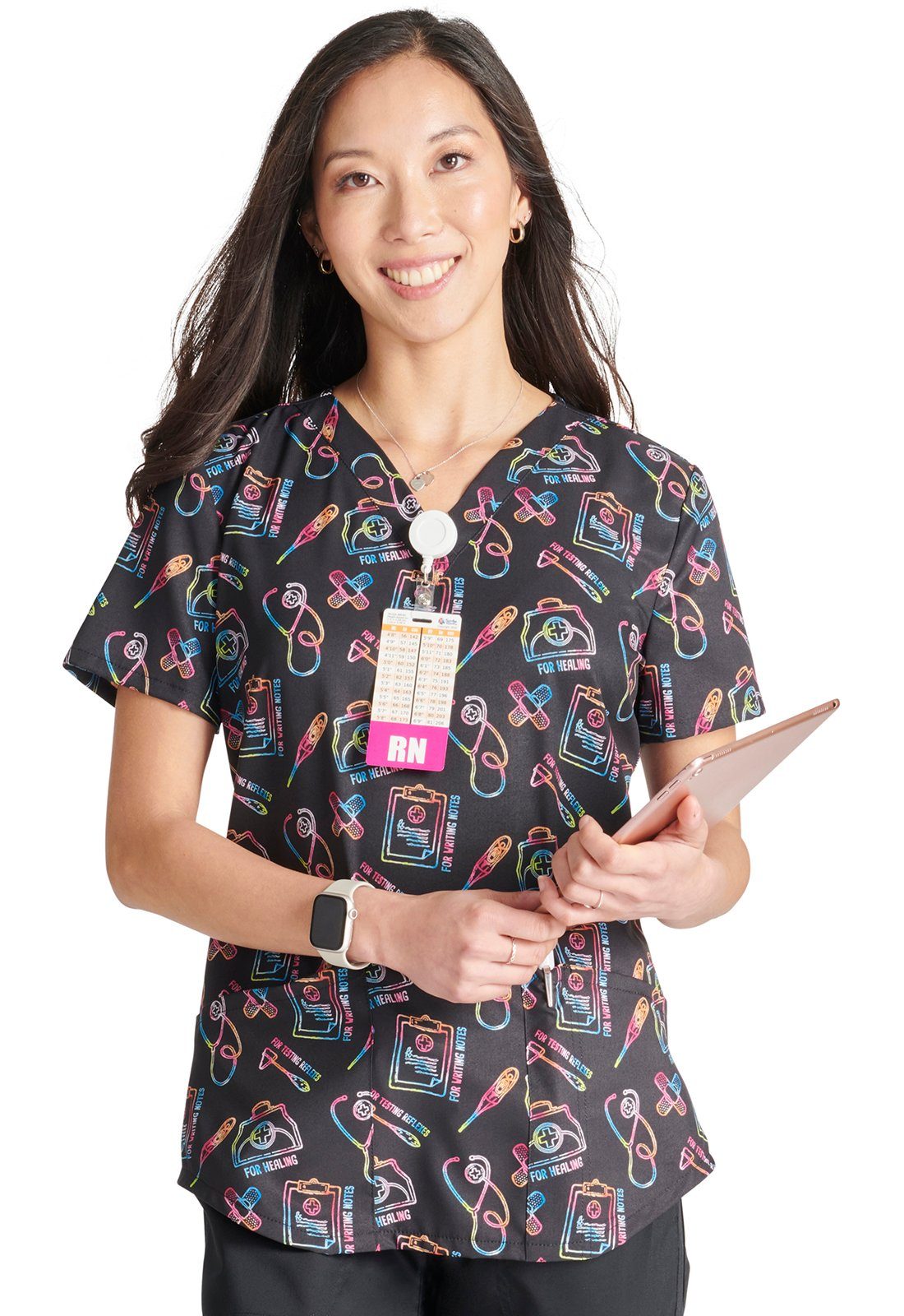 Cherokee Funktionsbluse Bunt bedruckter Damen Kasack 
