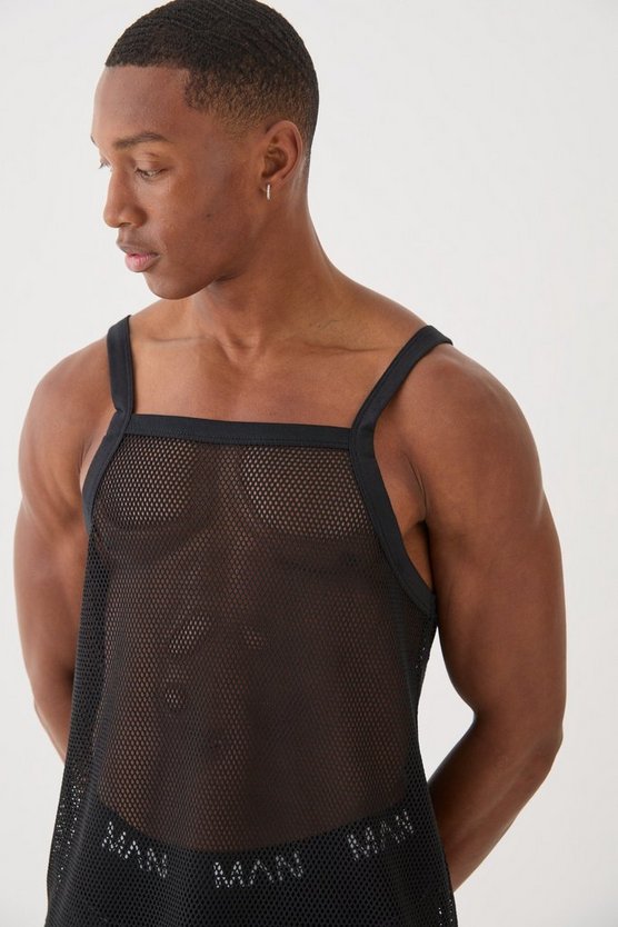 Oversize Mesh-Tanktop
