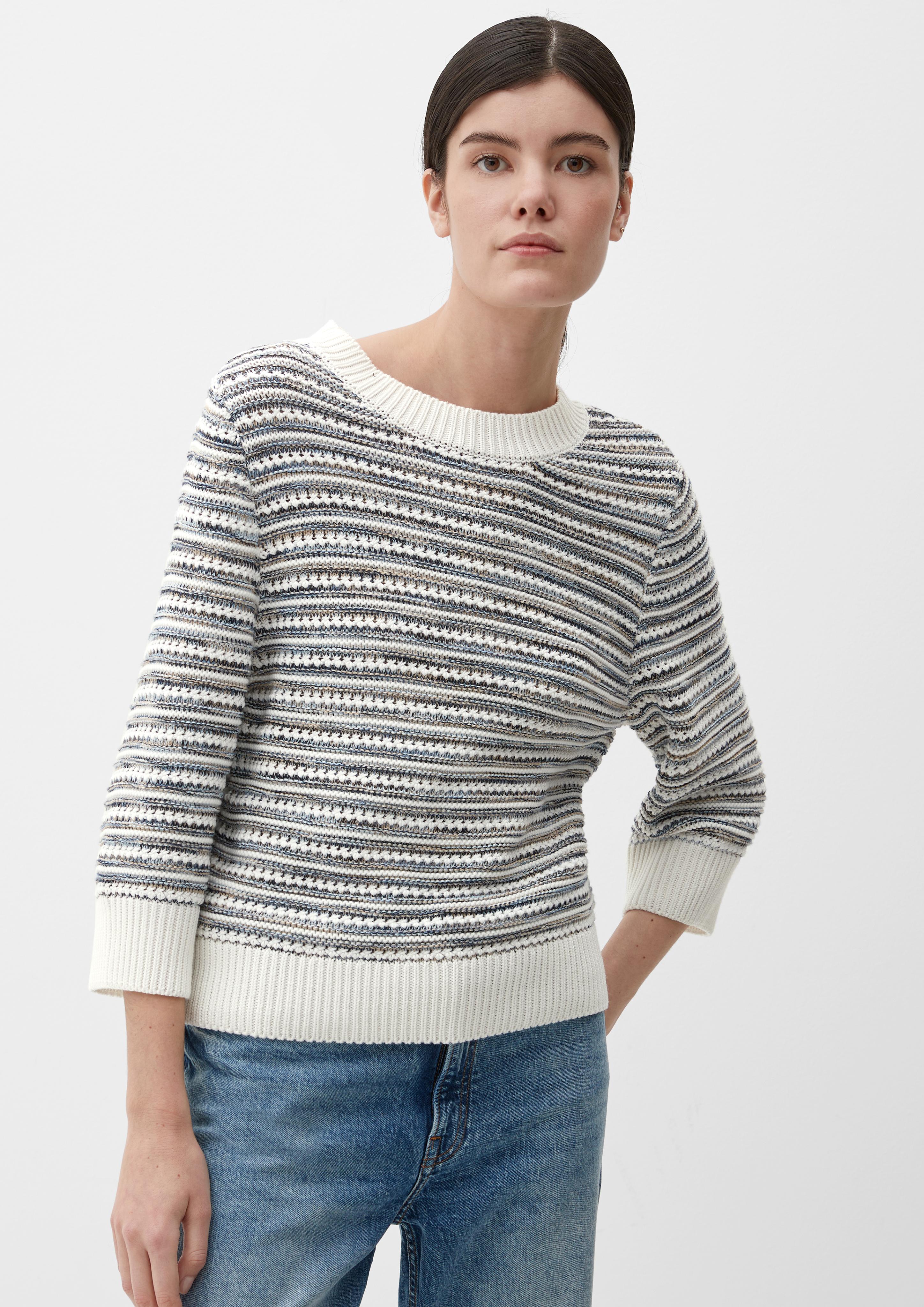 Strickpullover mit Streifen  2126971-02X4
