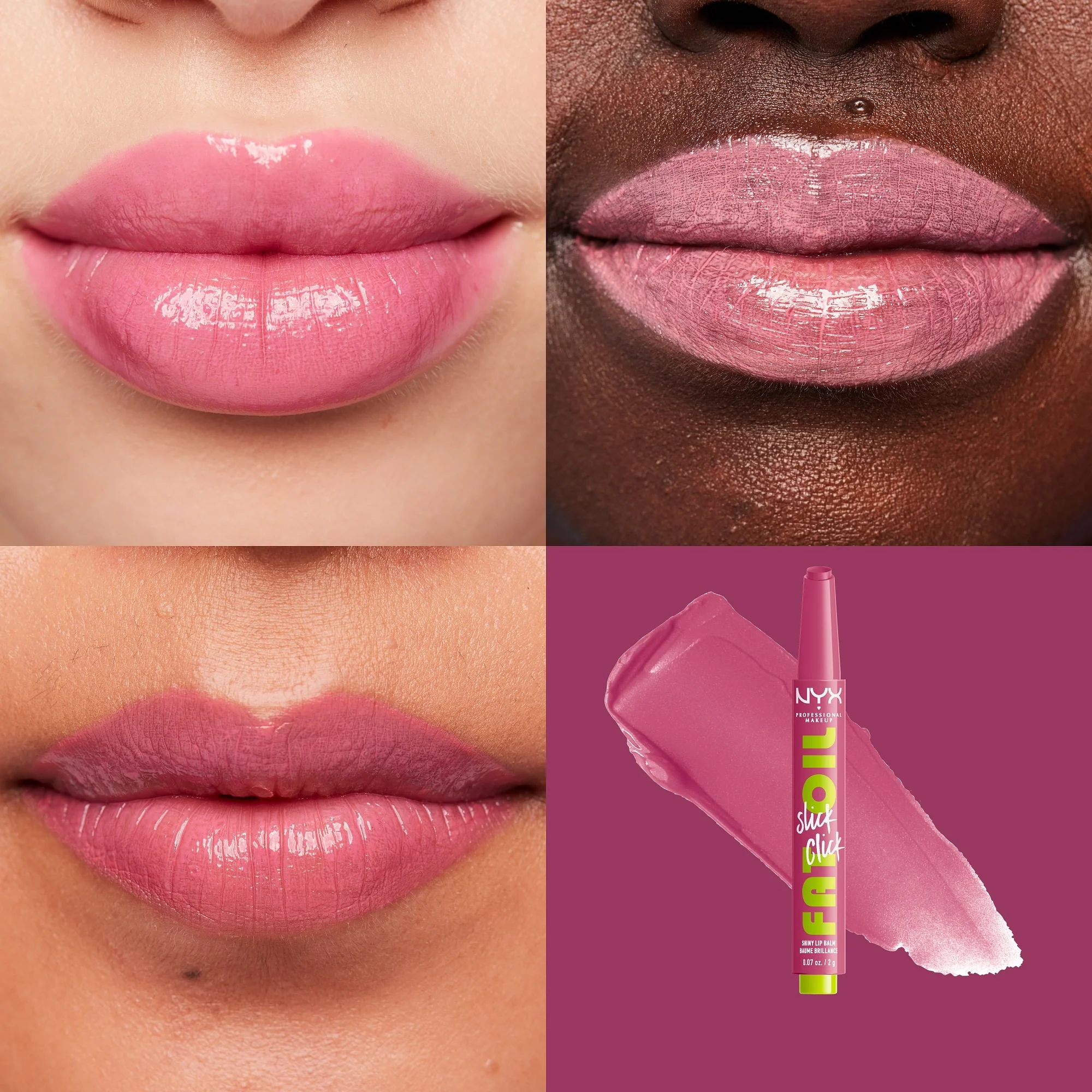 Lips Fat Oil Slick Click - Ruž za usne, Sjajilo