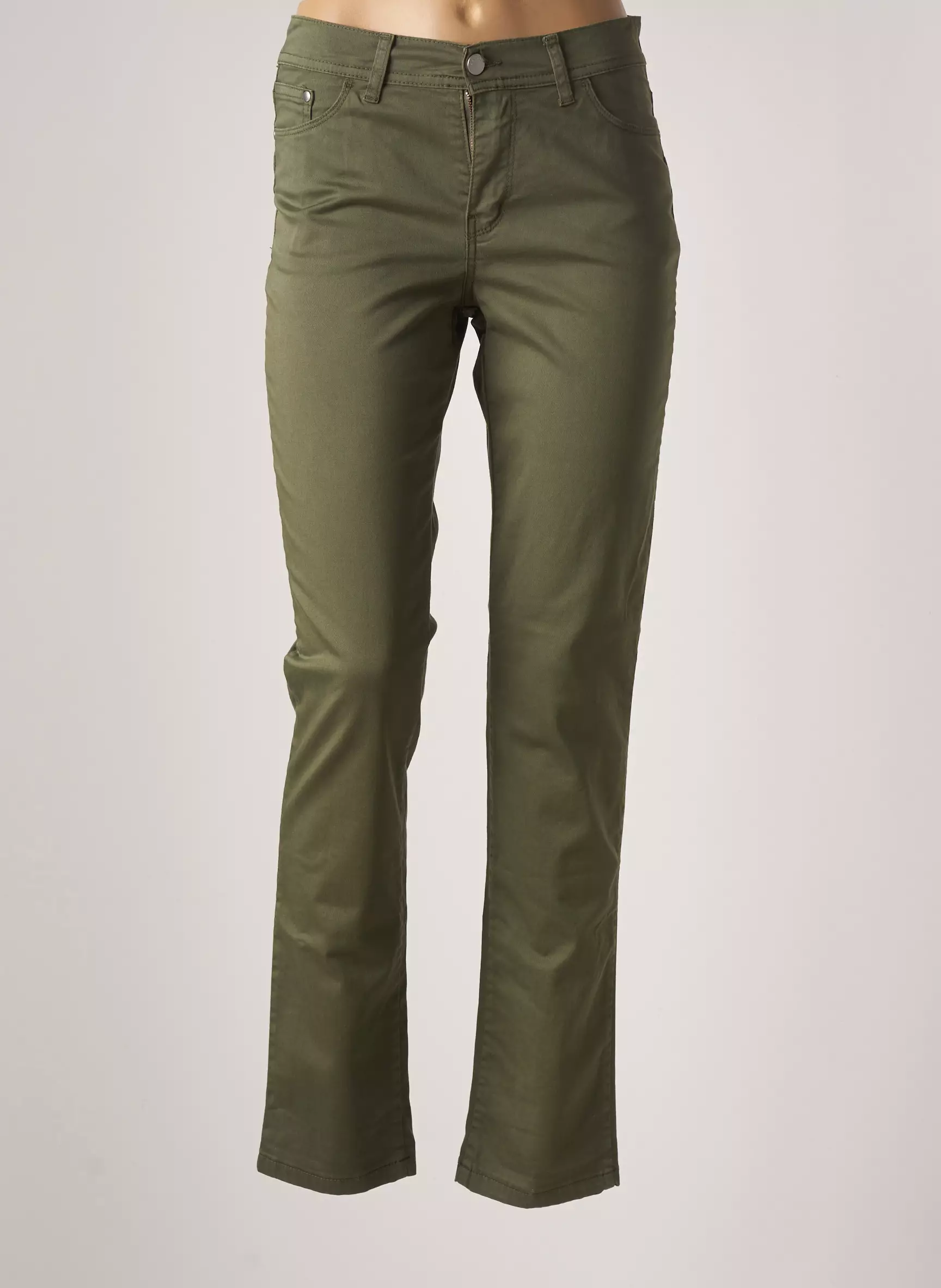 Cowest Pantalons Slim Femme couleur vert