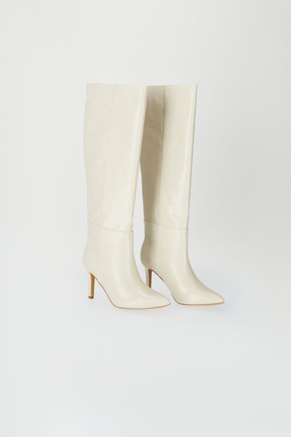 Knee high heel boots