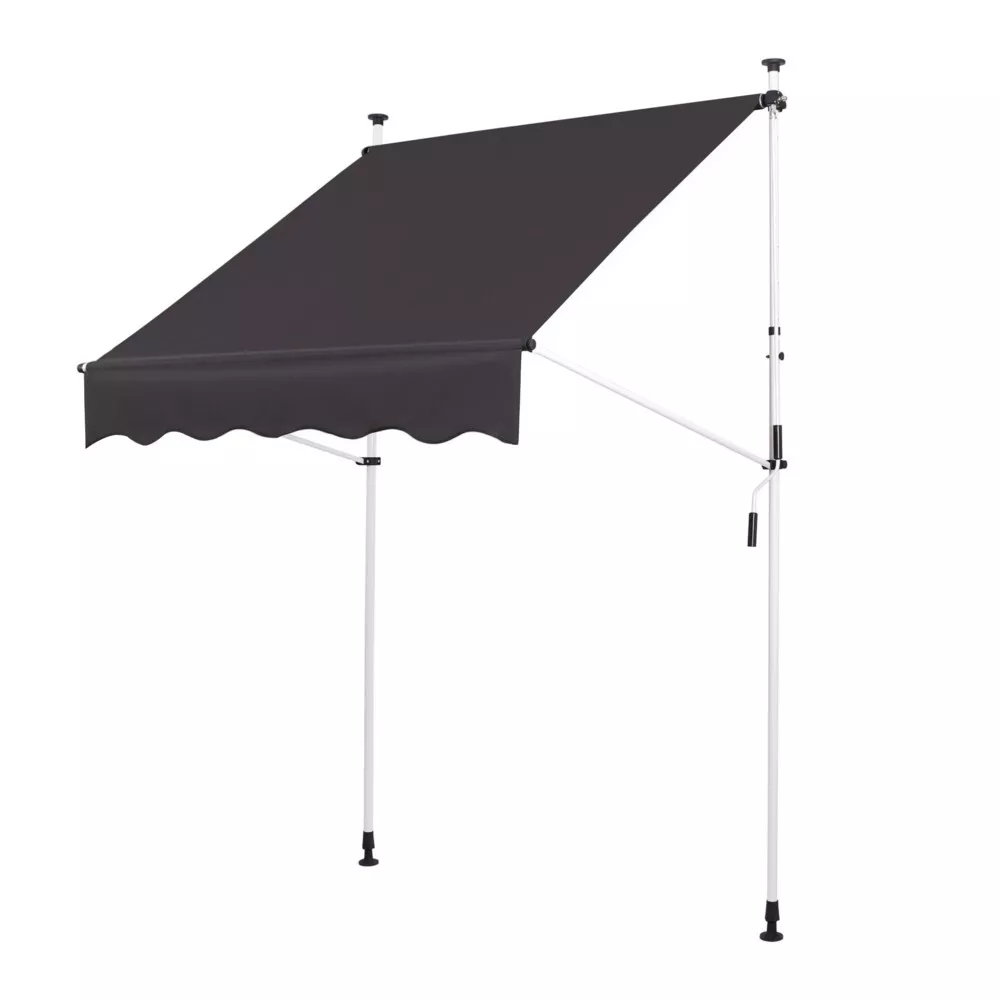 Never Indoor Terrassenmarkise 250 x 120 cm grau