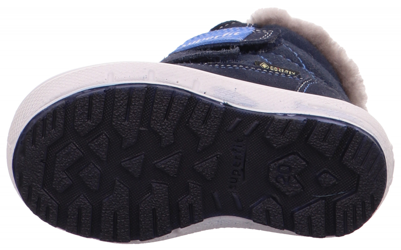 GROOVY - Blau Boots mit Klettverschluss