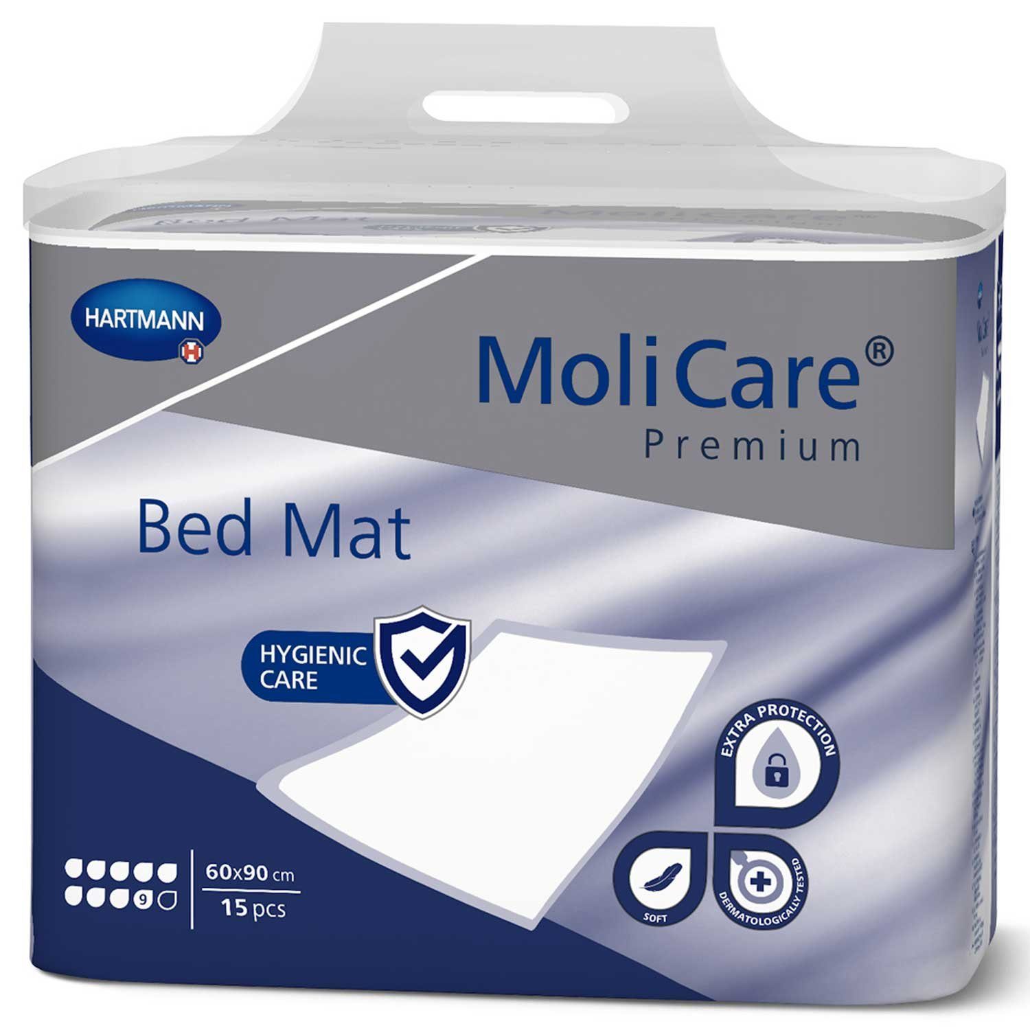 Inkontinenzauflage MoliCare® Premium Bed Mat 9 Tropfen,60 x 90 cm á 15 Molicare
