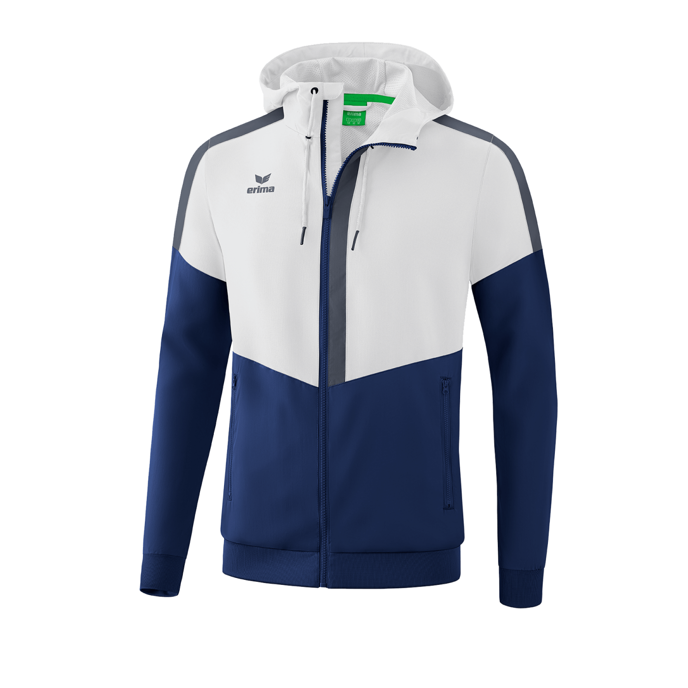 Erima Squad Präsentationsjacke Weiss Blau
