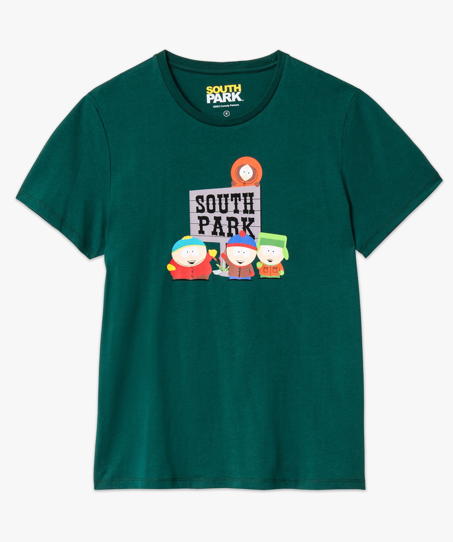Tee-shirt manches courtes imprimé homme - South Park vert | GEMO