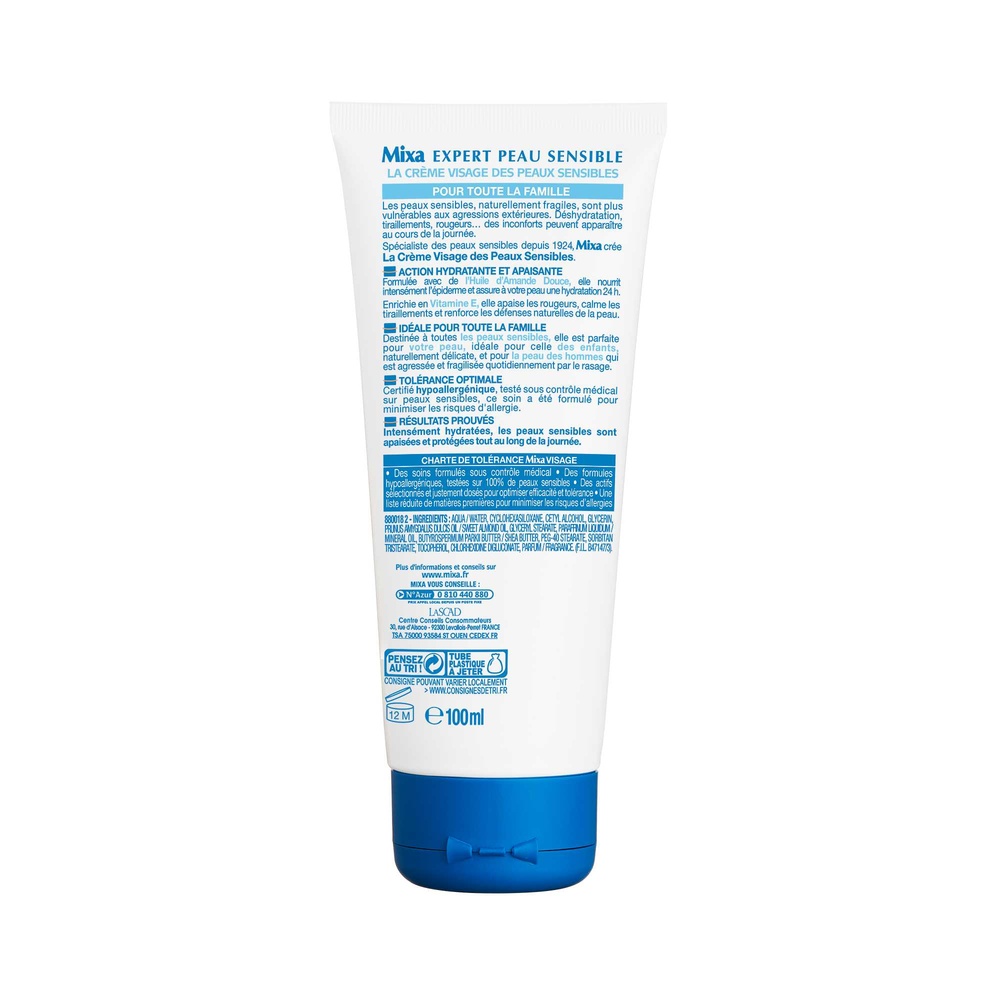 mixa Expert Peau Sensible La Crème Visage des peaux sensibles