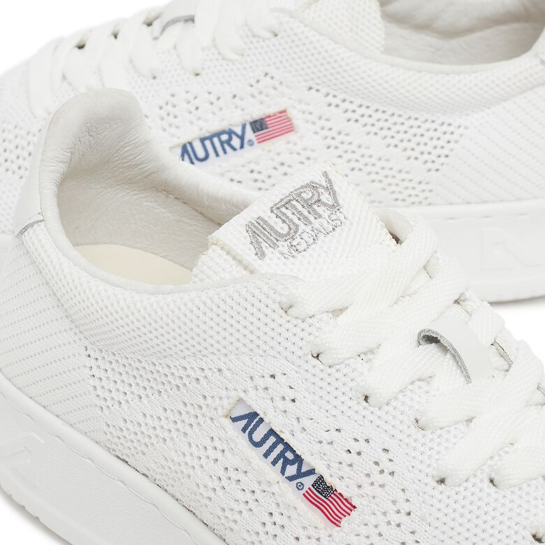 Autry Wmns Medalist Easeknit Knit/Leat all white