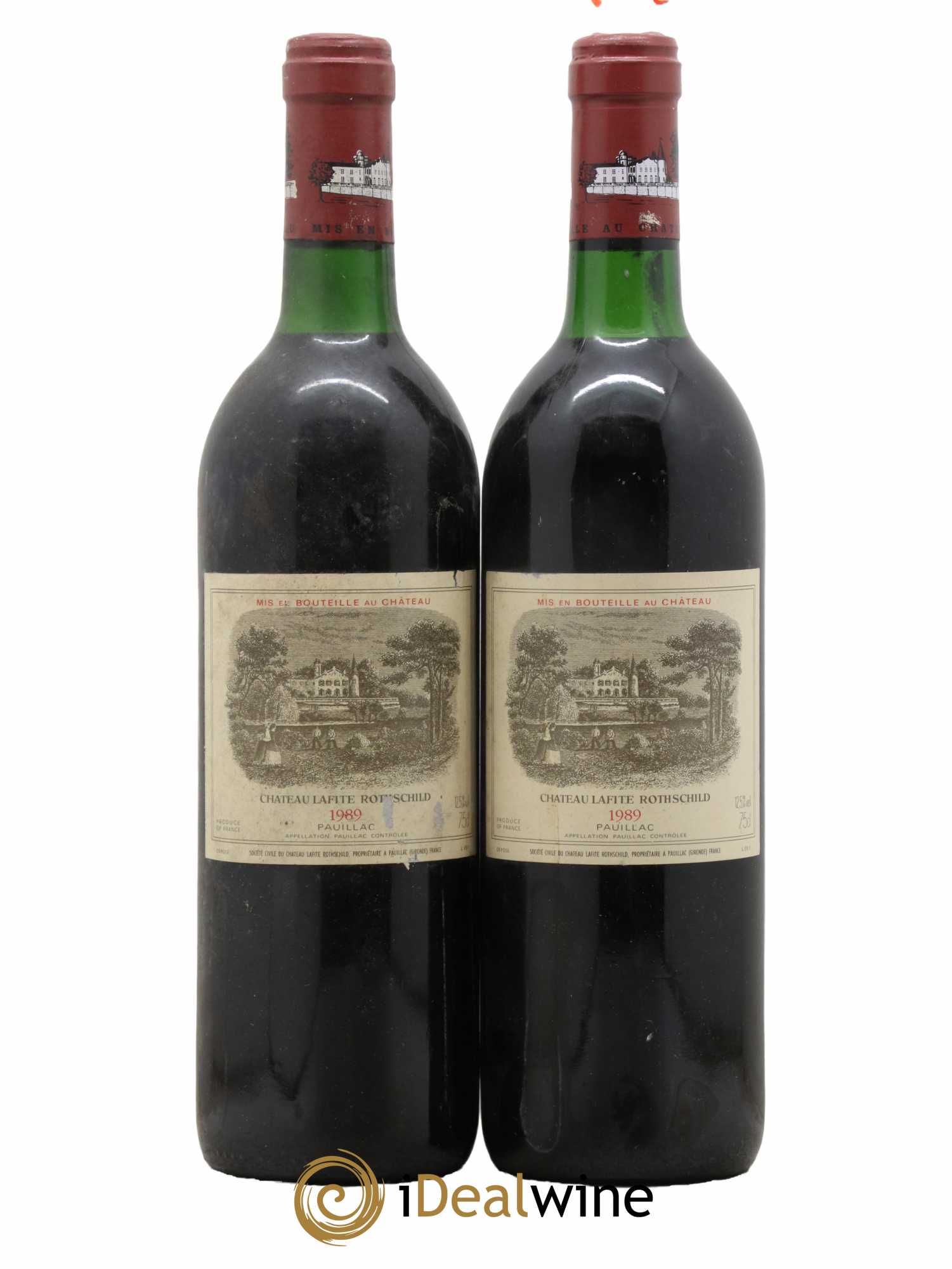 Château Lafite Rothschild 1er Grand Cru Classé  1989 - Lot de 2 Bouteilles