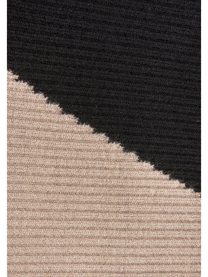 LASCANA Strickpullover in schwarz-sand günstig kaufen
