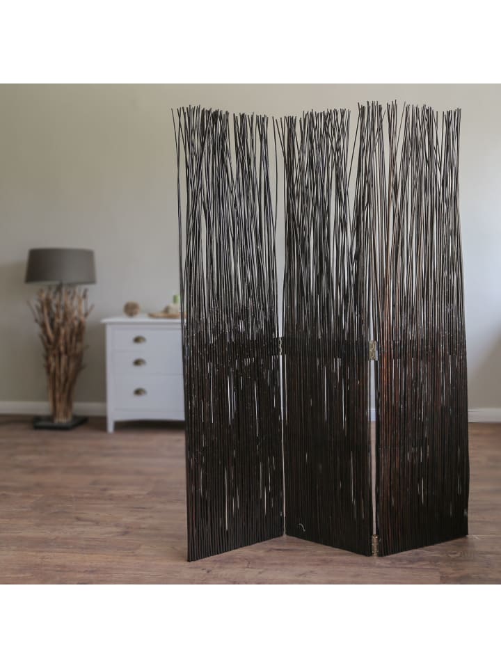Homestyle4u 3-tlg. Paravent in Braun 120x170 günstig kaufen onesize