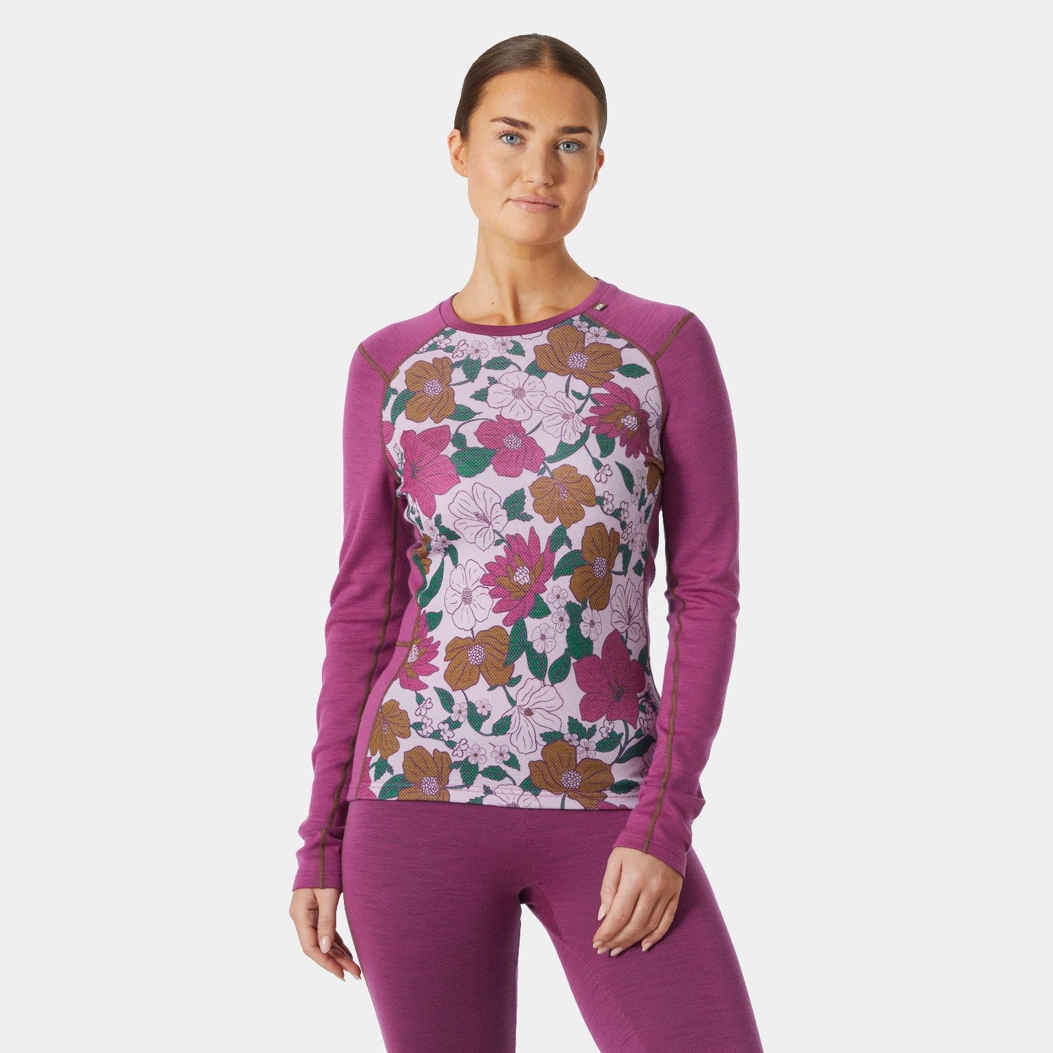 Women’s LIFA® Merino Midweight Graphic Long-Sleeve Crew Base Layer