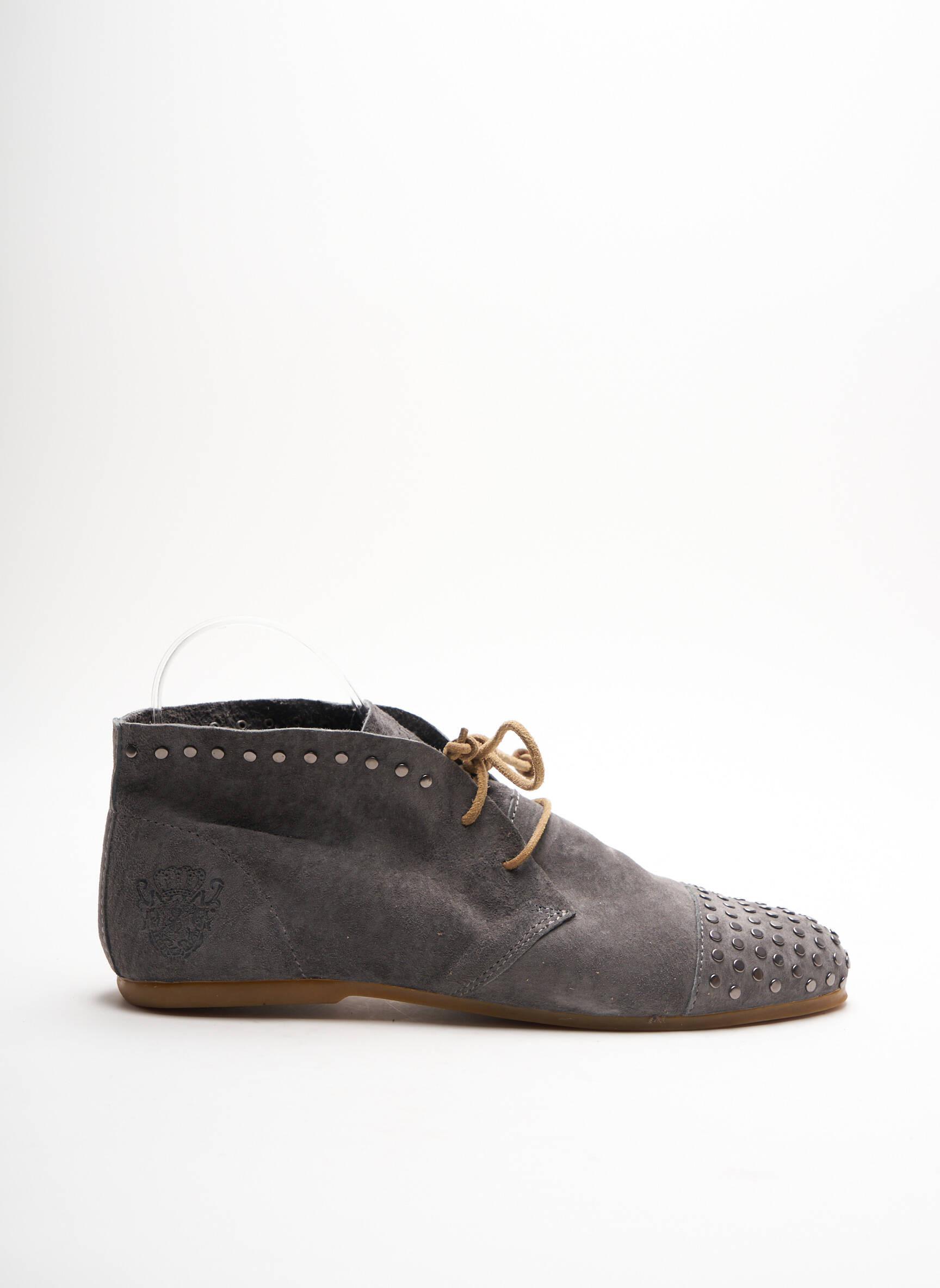 Blackstone Derby Femme couleur gris