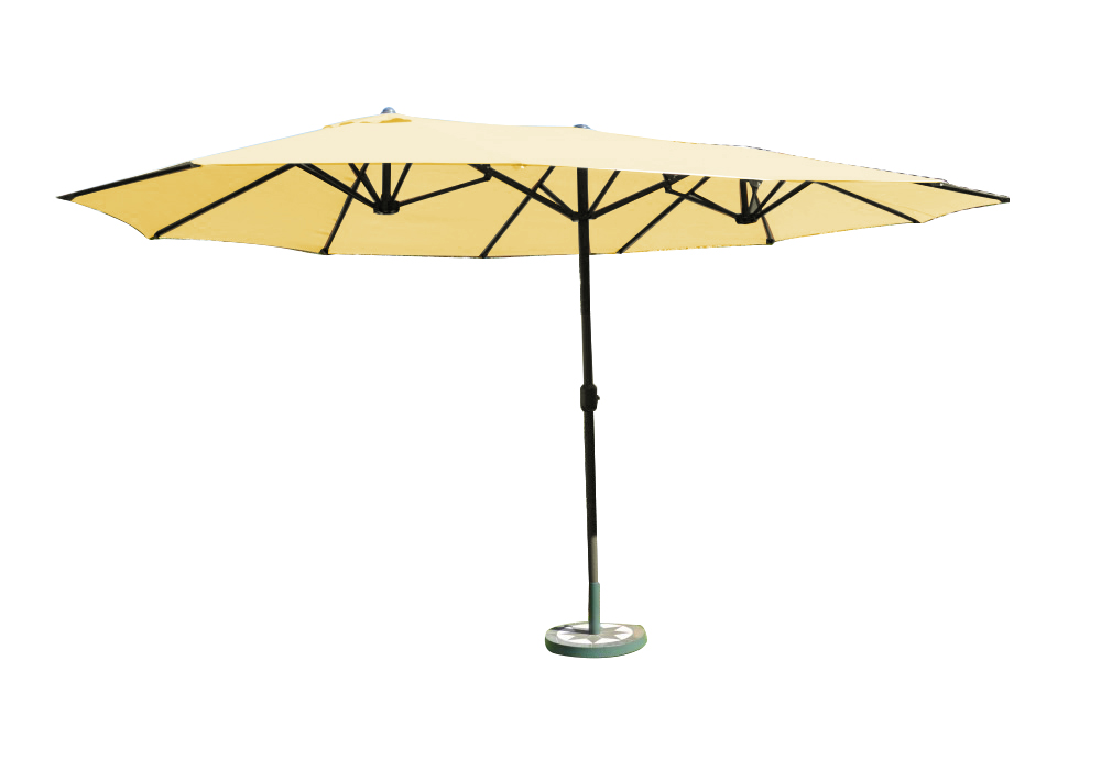 Solax Sunshine XXL-Oval-Sonnenschirm, beige/natur