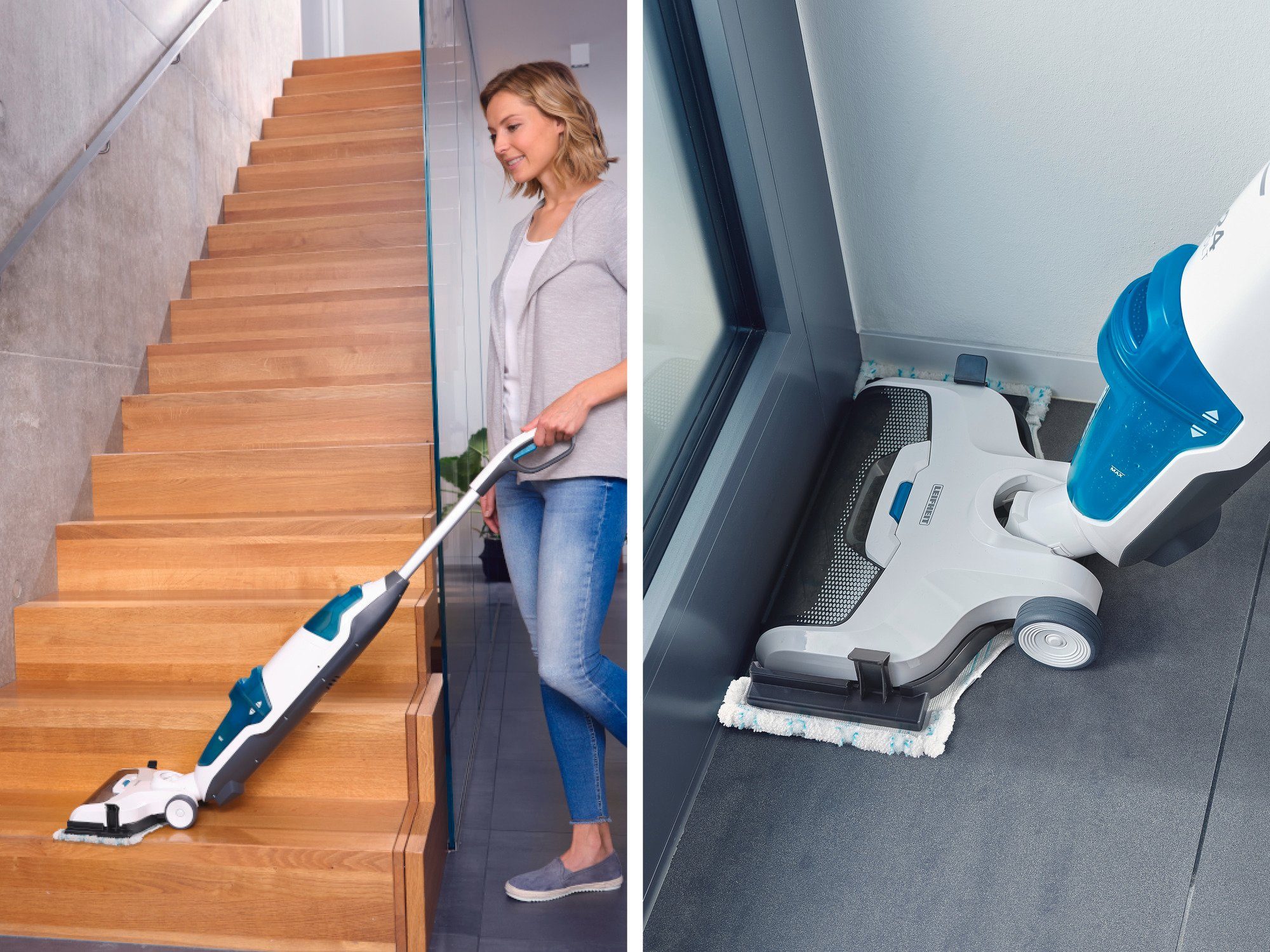 Leifheit Akku-Saugwischer Regulus Aqua PowerVac Pro