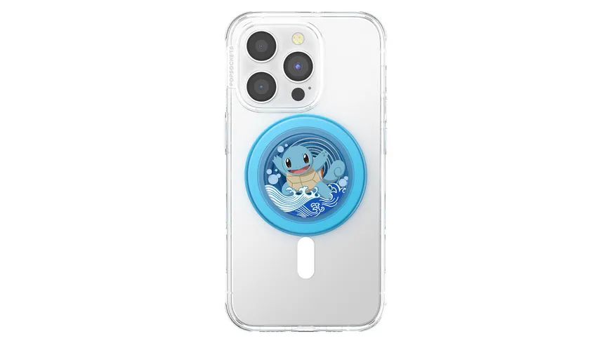 PopGrip Premium  für MagSafe rund - ausziehbarer Handy-Griff Handyhalter - Squirtle  Water