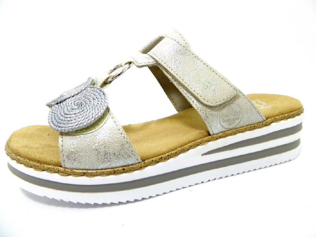 RIEKER Schnür-Stiefeletten silber