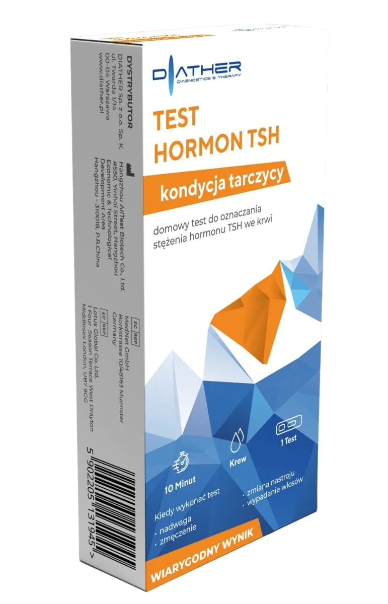 Diather Test Ormonale TSH, test domiciliare per determinare la concentrazione dell'ormone TSH nel sangue